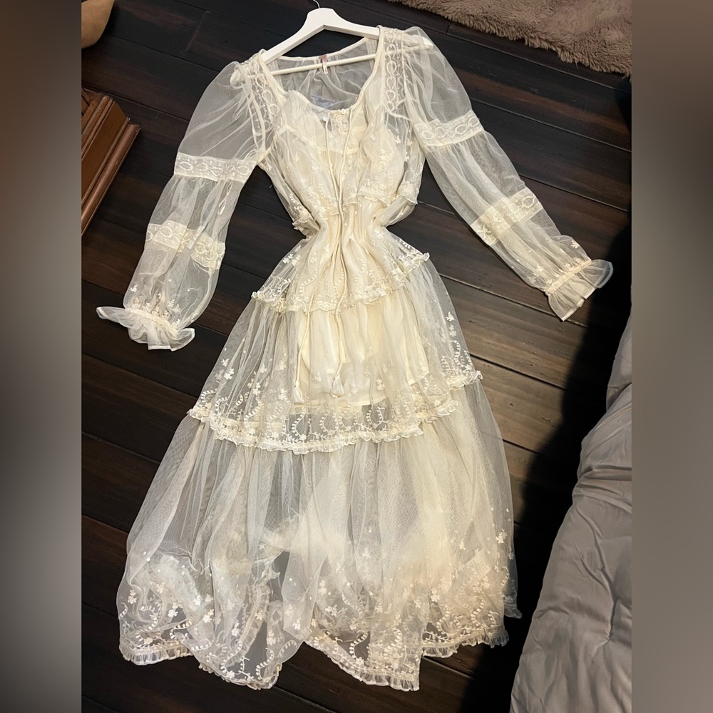Free People Stevie Lace Maxi Dress